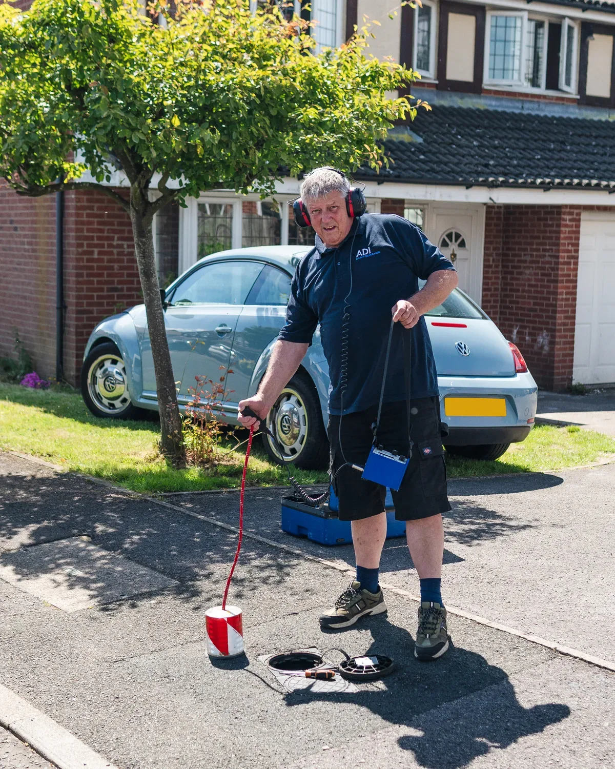 ADI equipment and fieldwork for water mains leaks