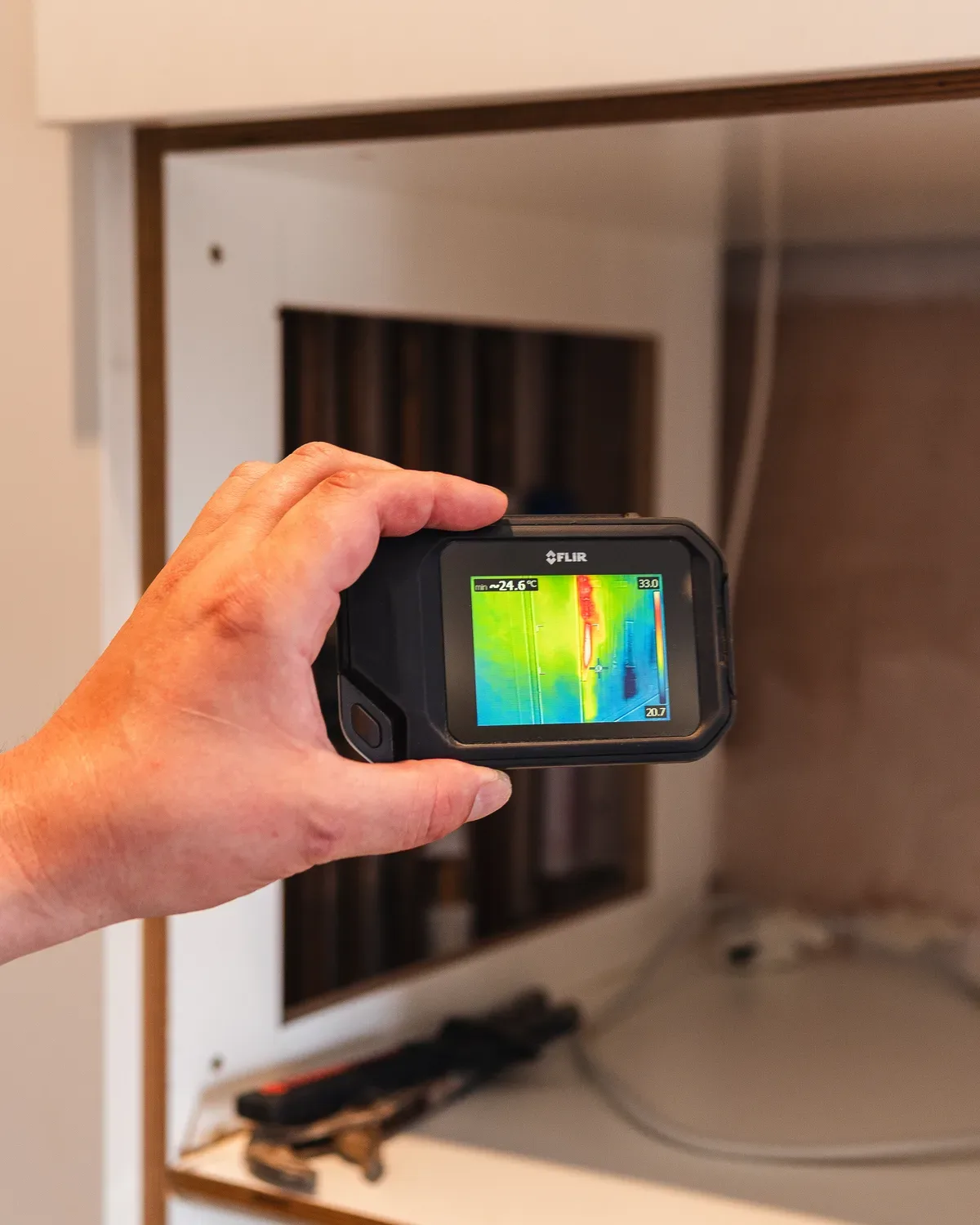 ADI equipment and fieldwork for roof & rainwater ingress